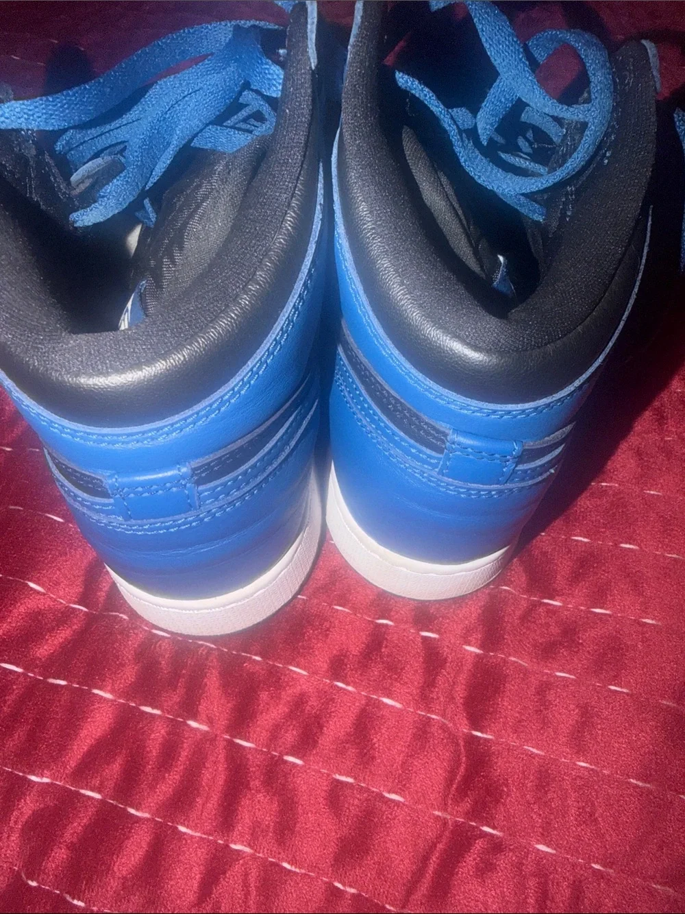 Jordan Kids Black and Blue Sneakers
